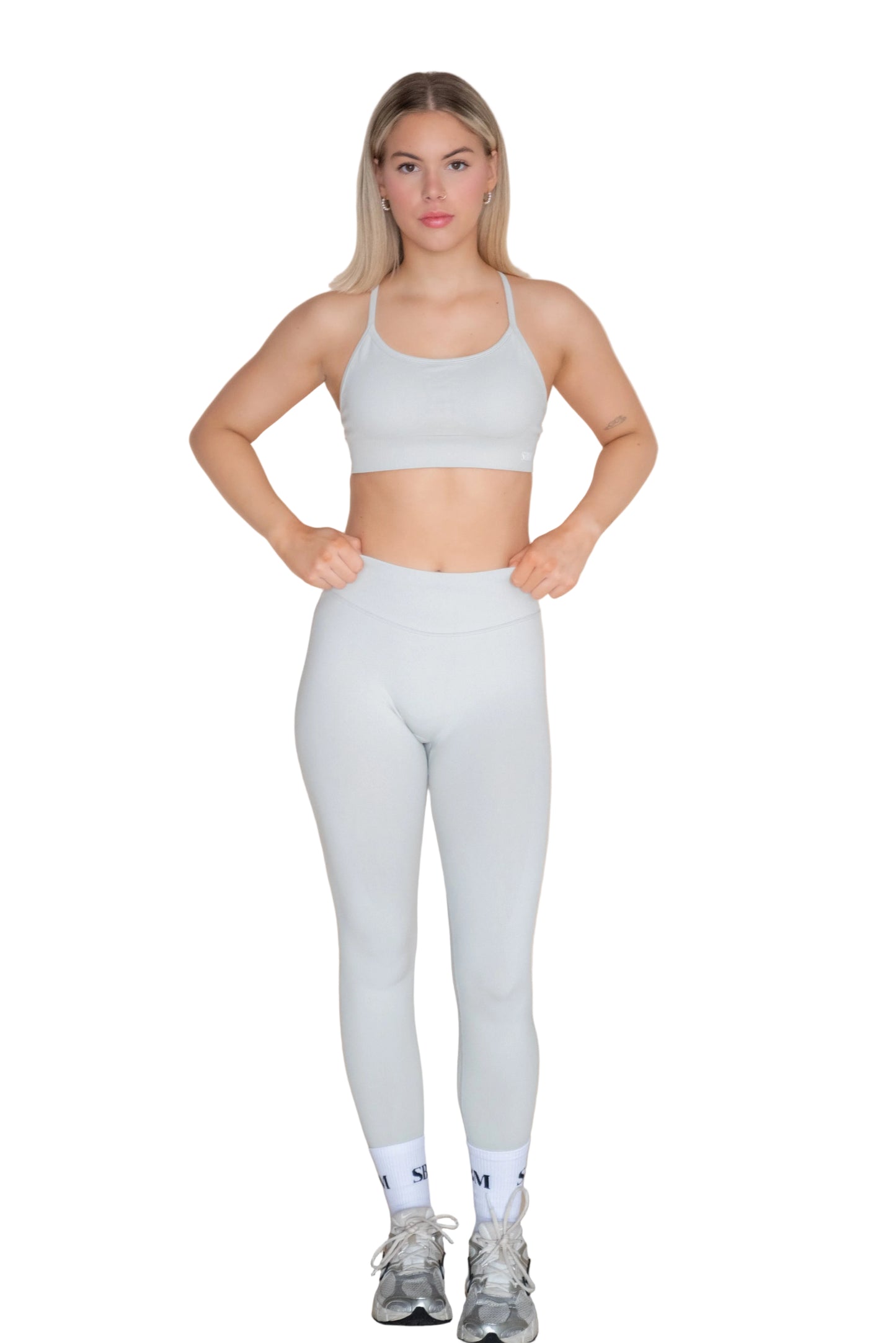 Grey Scrunch Leggings