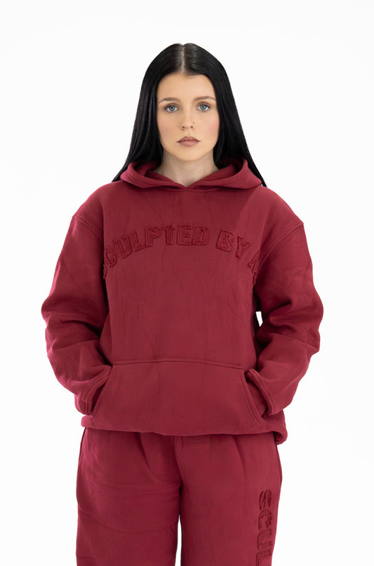 STAPLE HOODIE - RED WINE