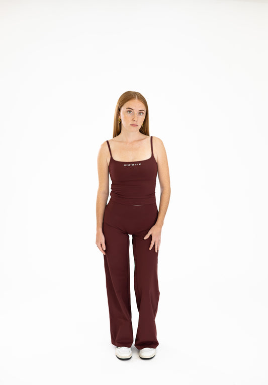 Burgundy Wide Legs