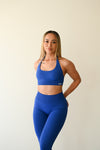 Royal Blue Backless Crop