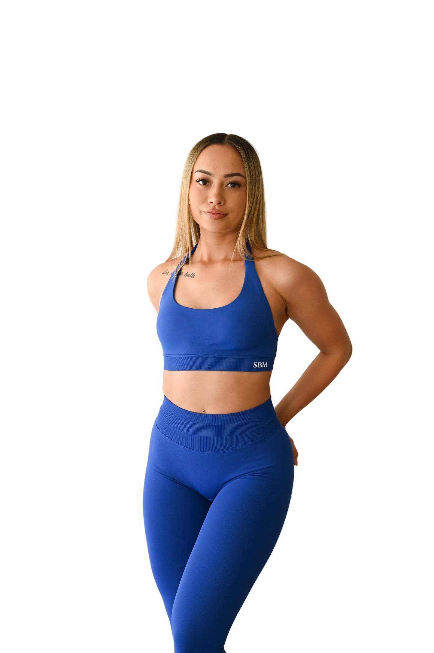 Royal Blue Backless Crop