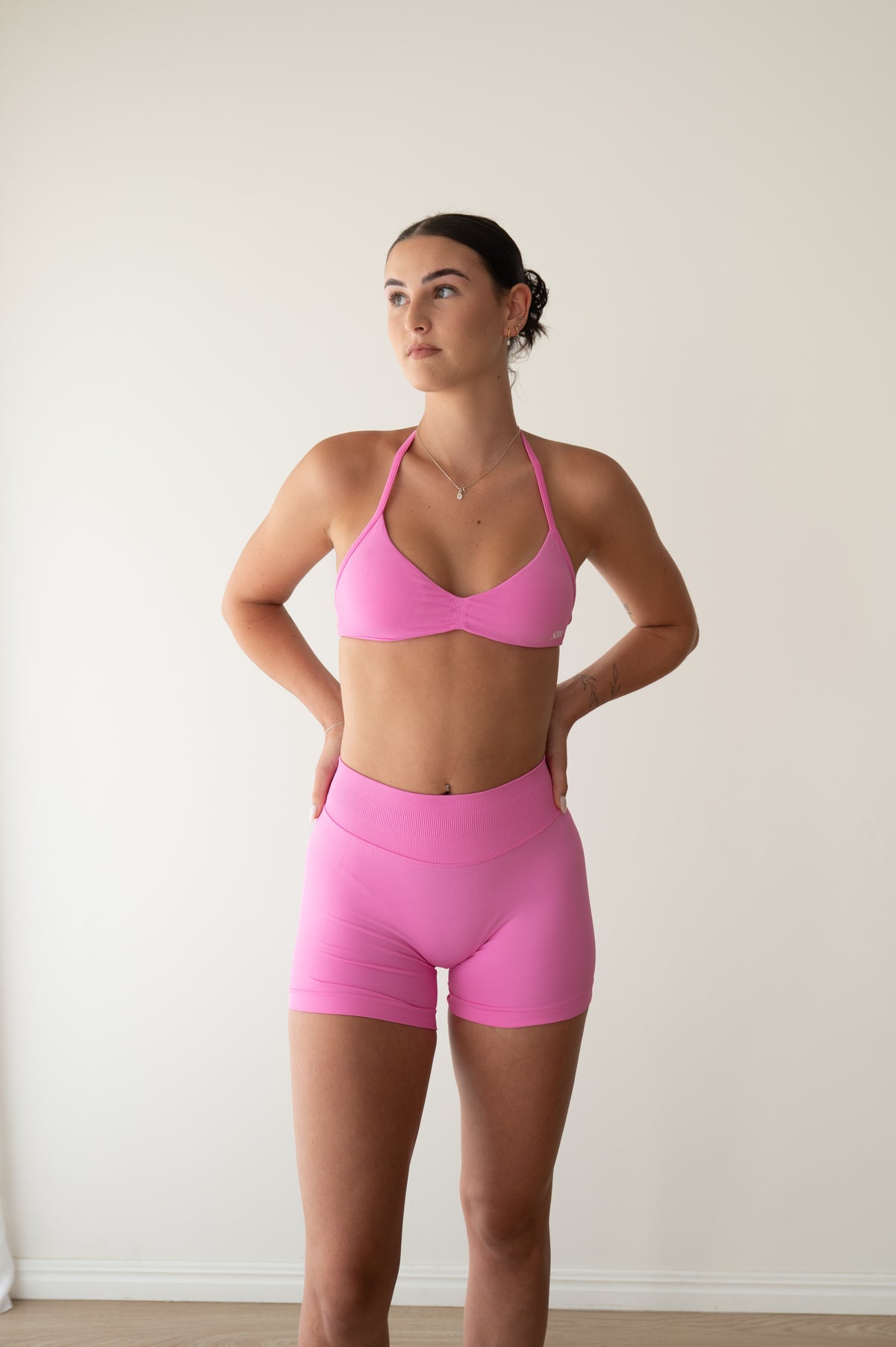 Bubblegum Pink Scrunch Shorts