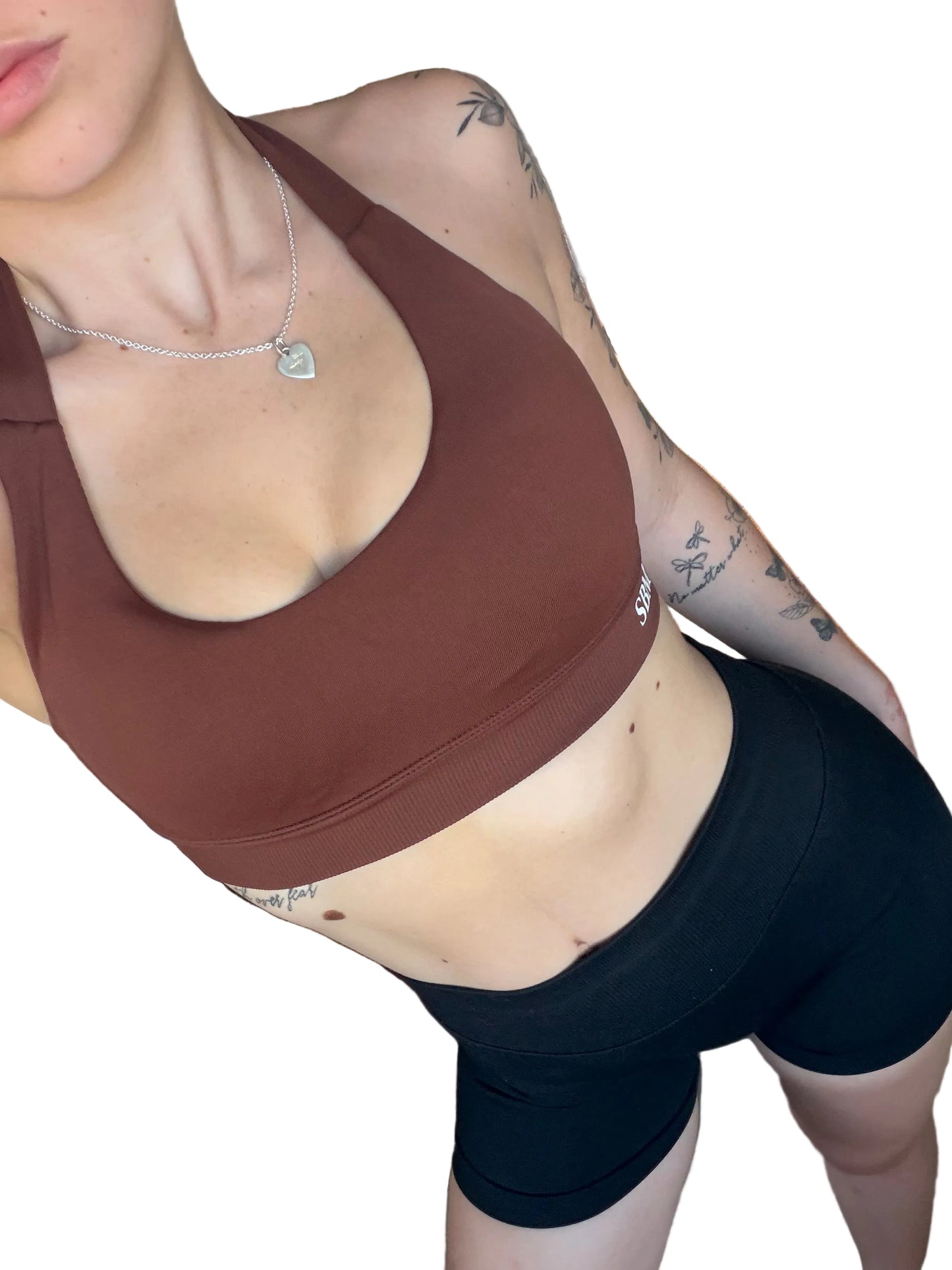 Mocha Backless Crop