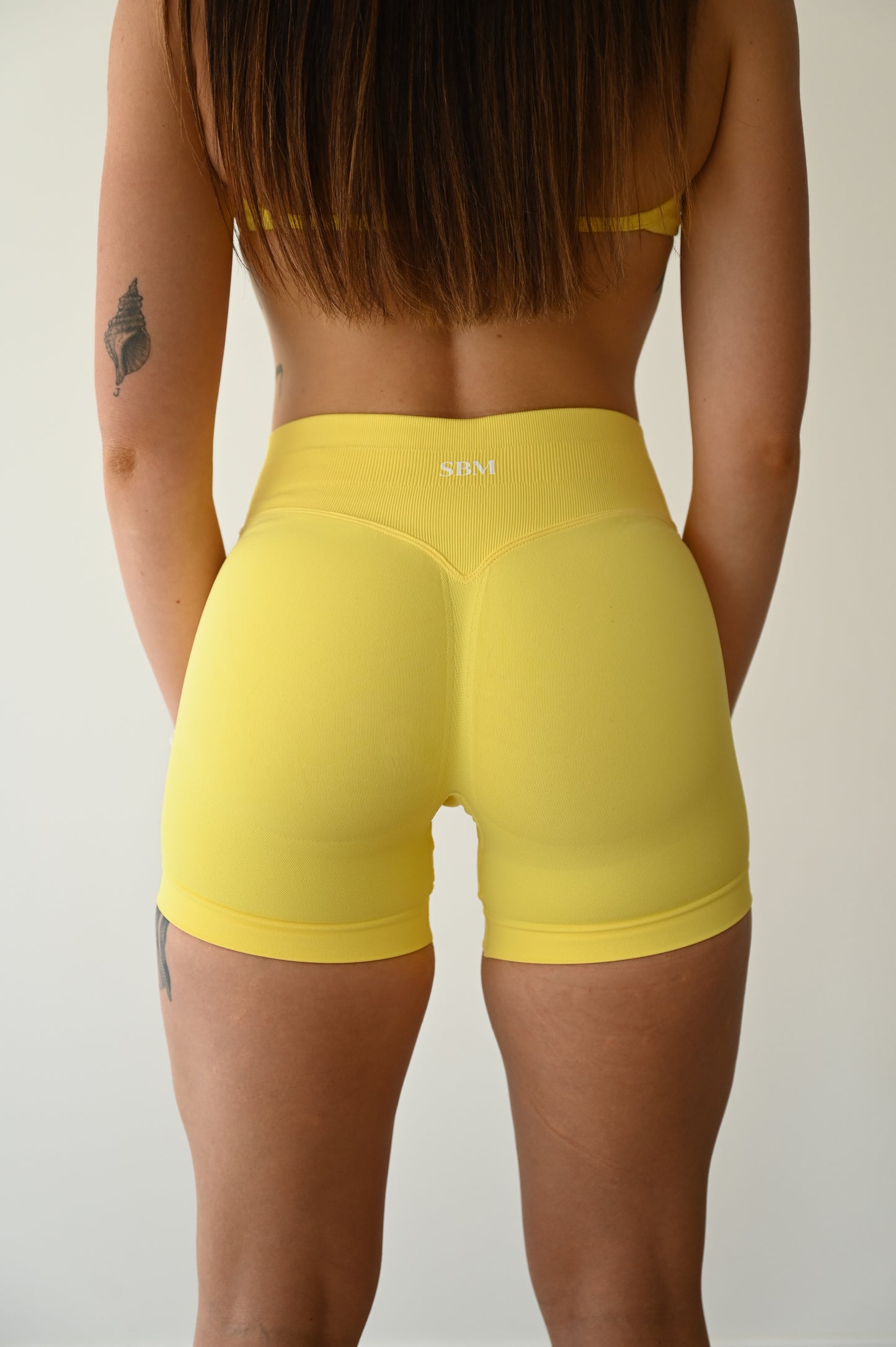 Yellow Scrunch Shorts
