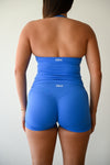 Medium Blue Scrunch Shorts