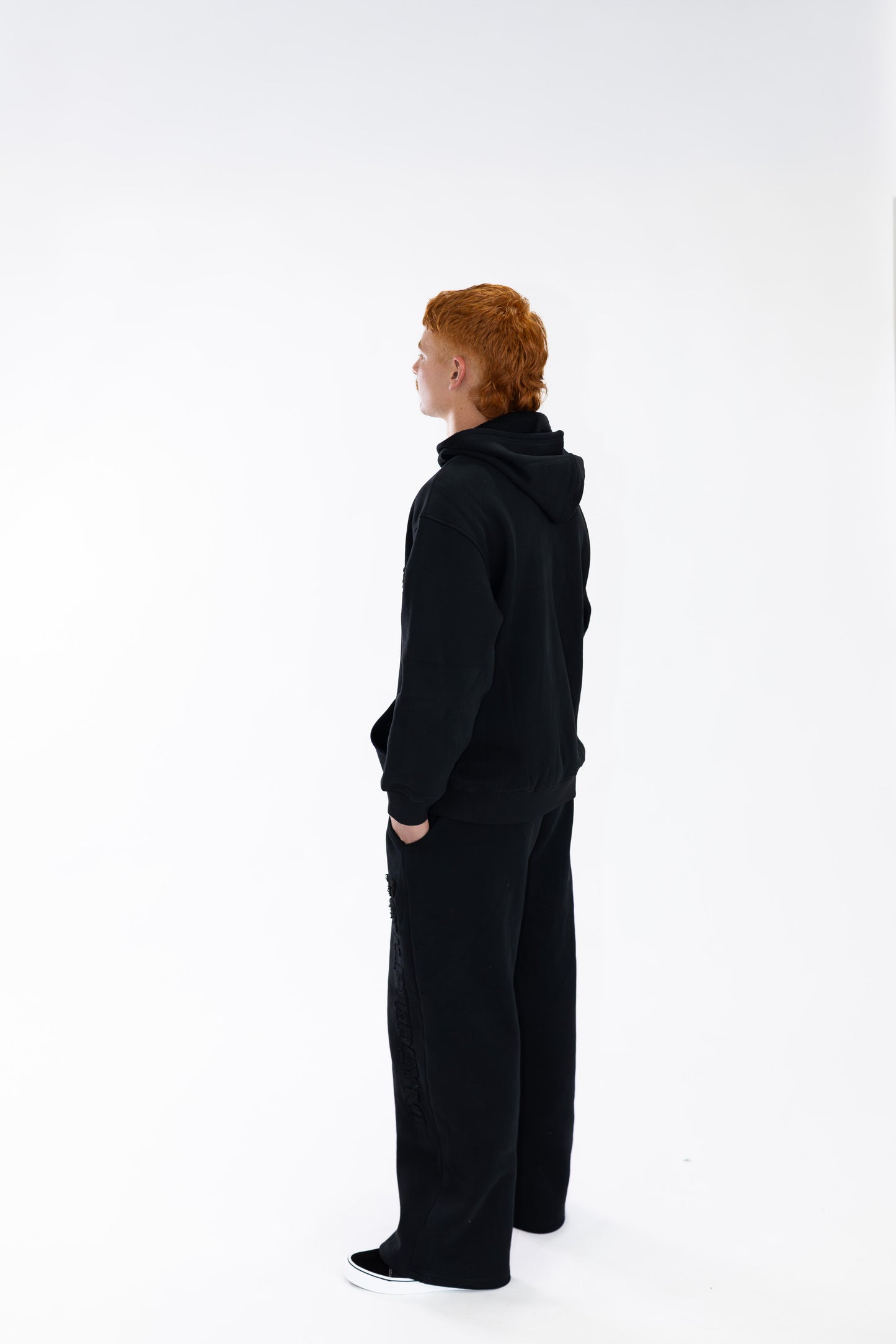STAPLE WIDE TRACKPANT - BLACK