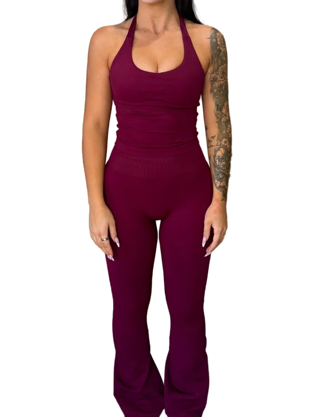 Plum Halter Tank