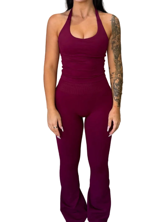 Plum Halter Tank