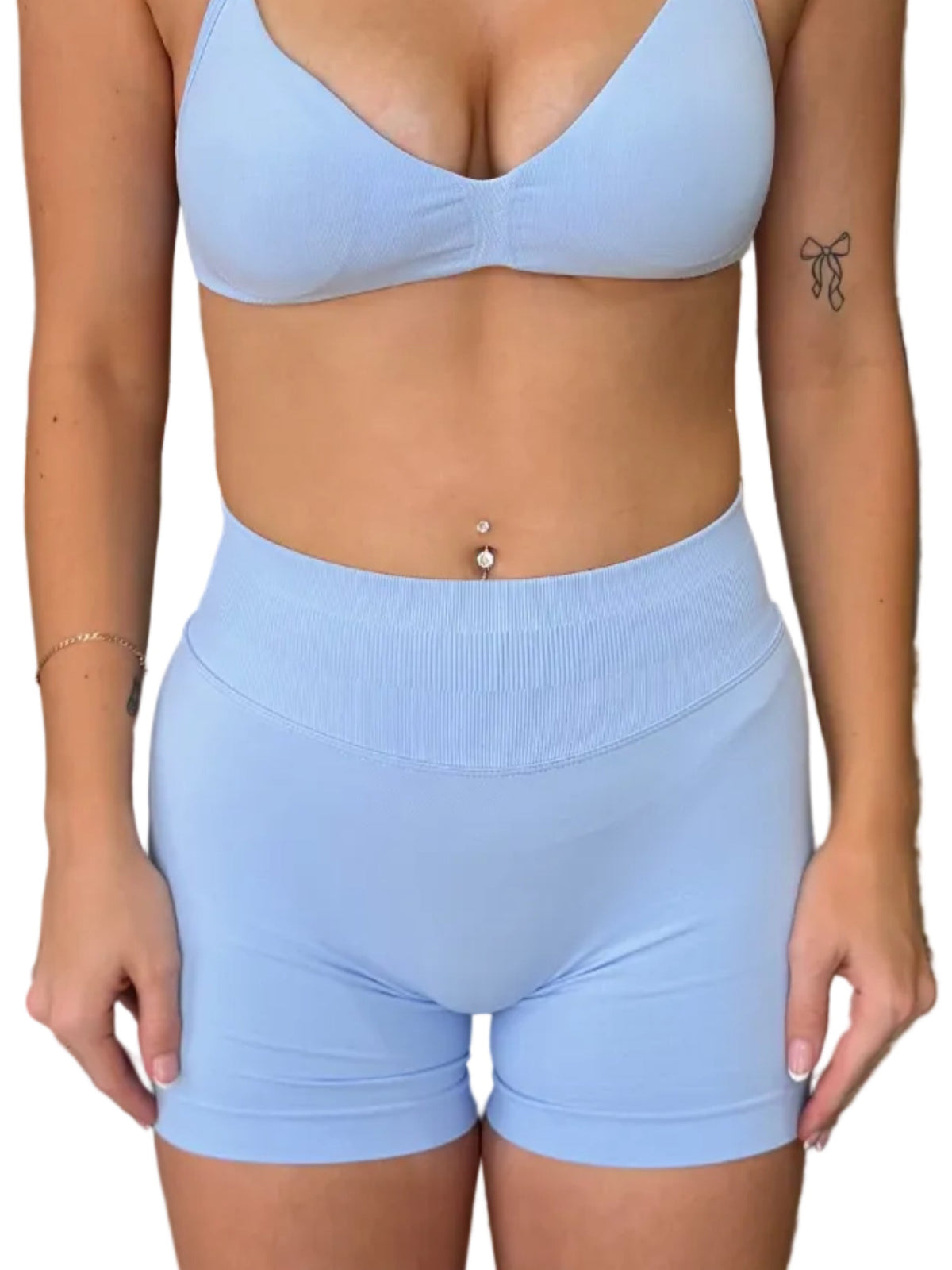 Baby Blue Scrunch Shorts