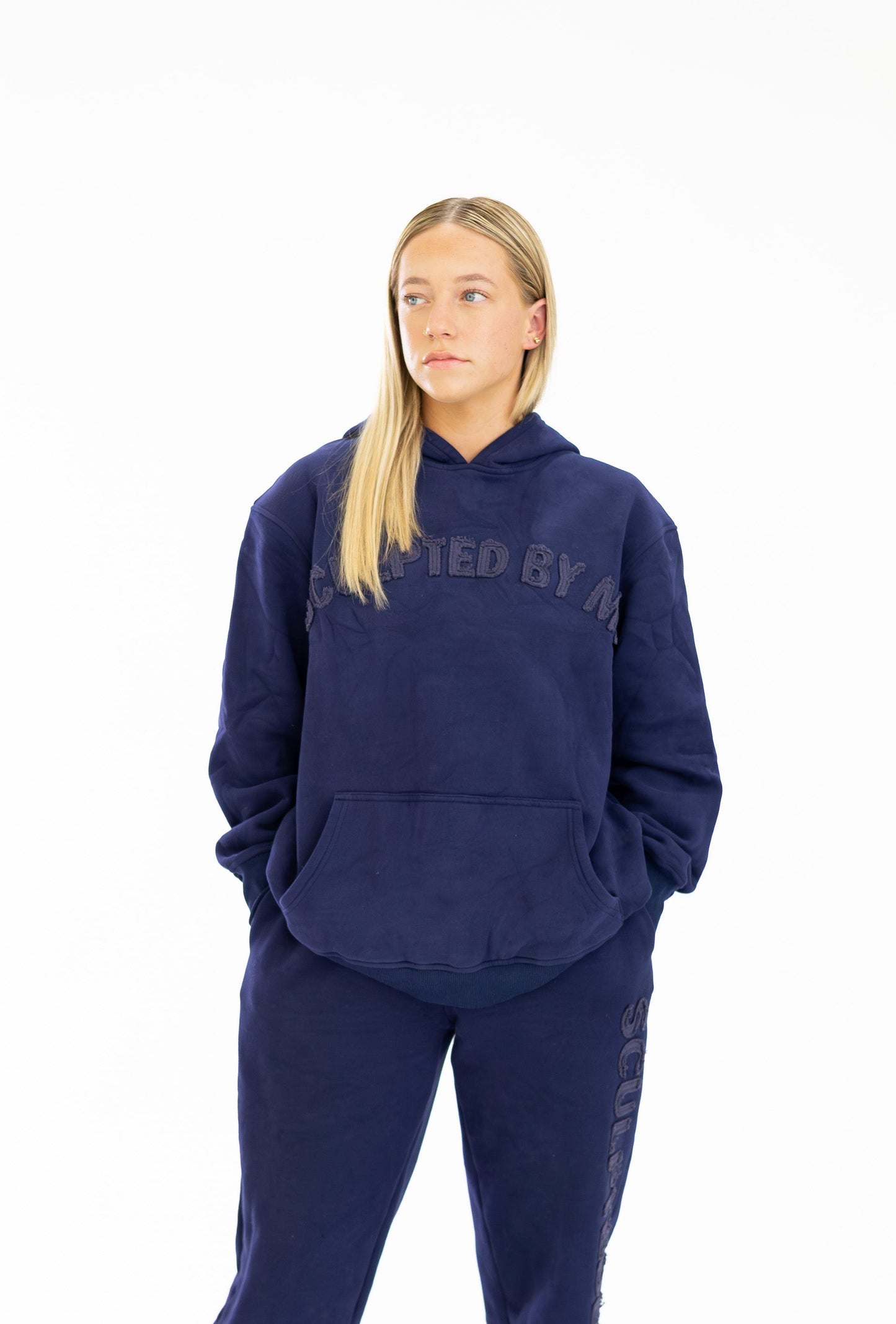 STAPLE CUFF TRACKPANT - NAVY