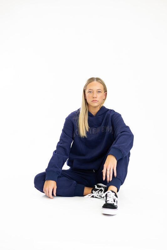STAPLE CUFF TRACKPANT - NAVY