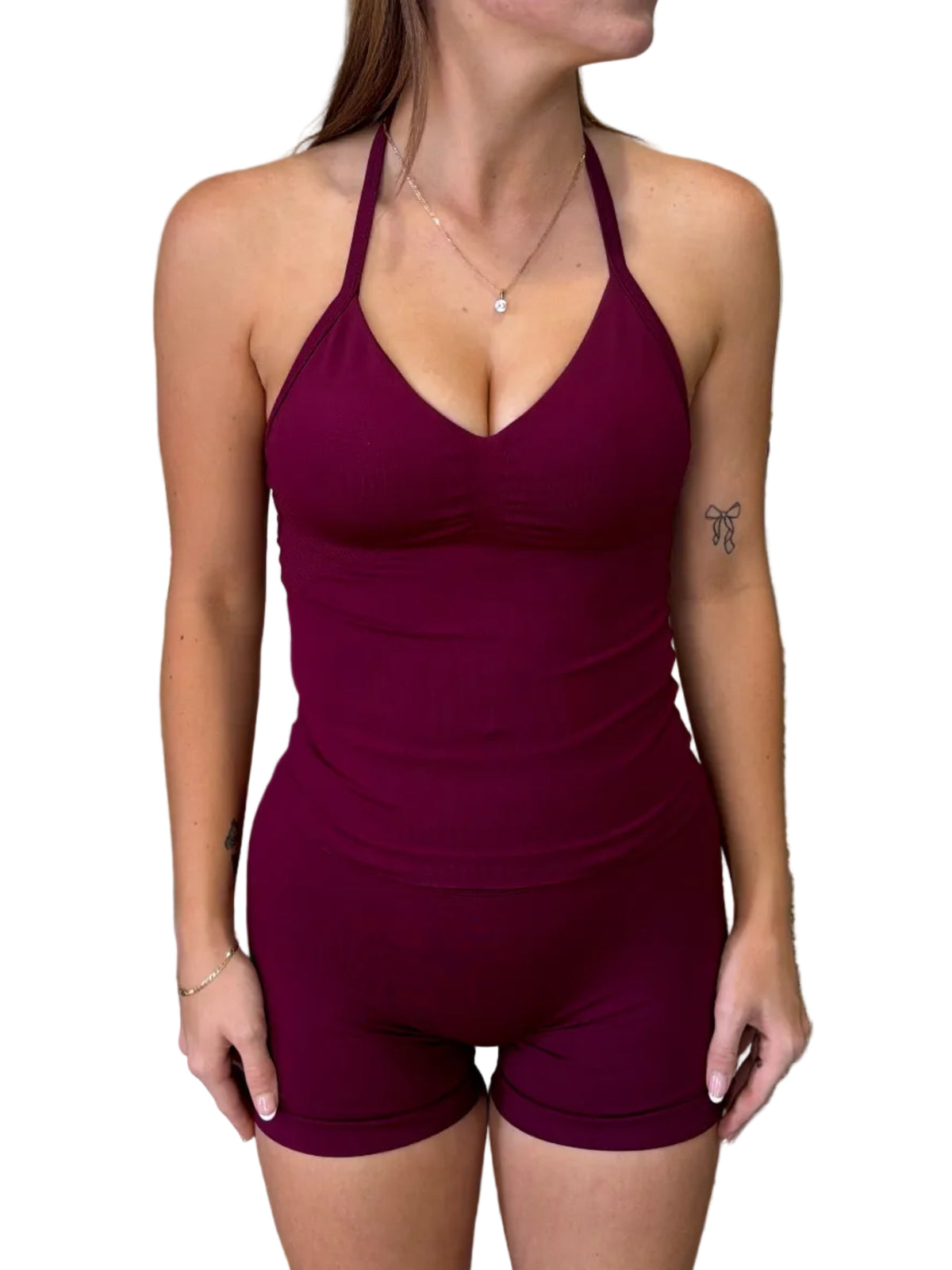 Plum Halter Top