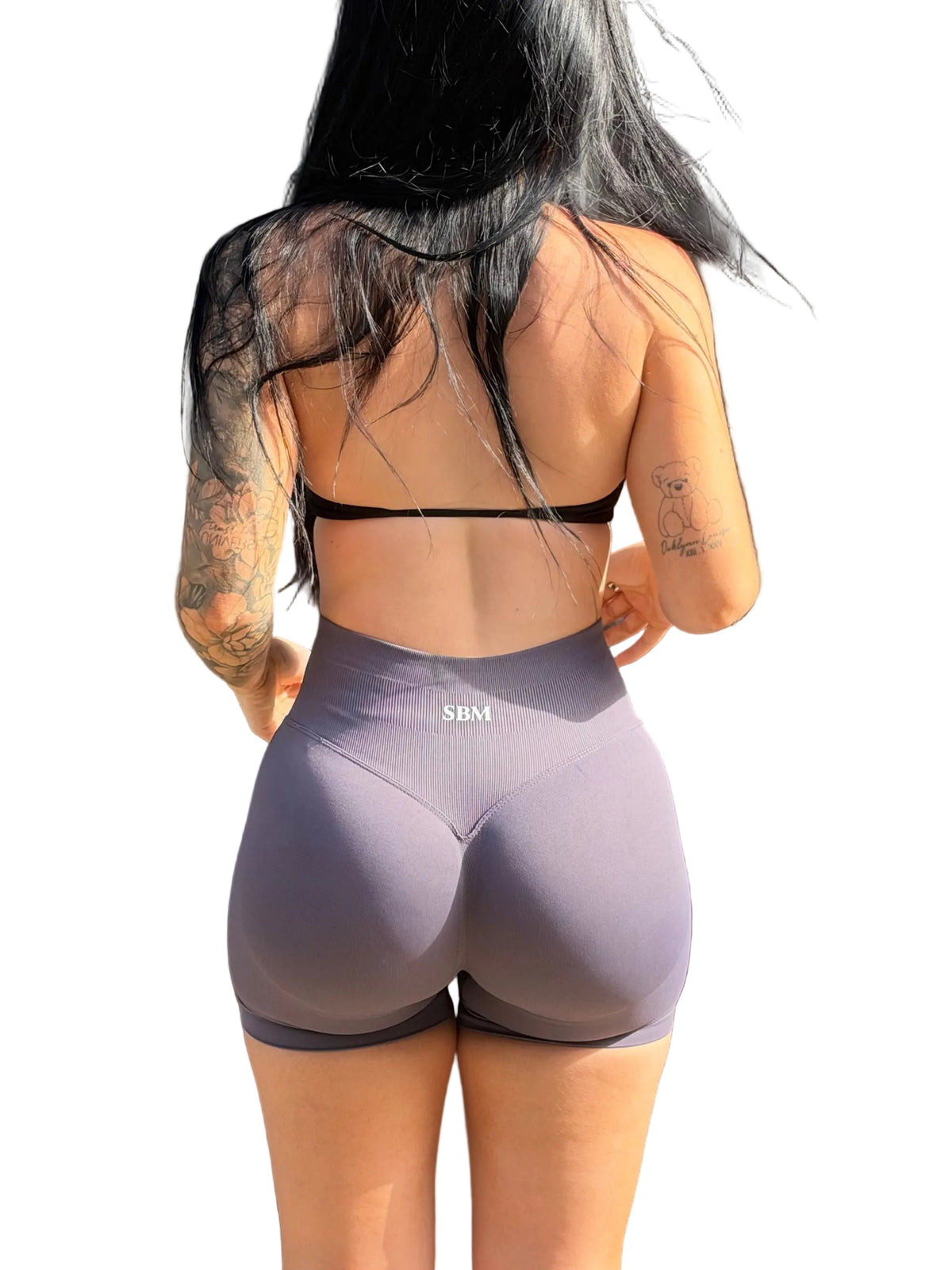 Charcoal High Scrunch Short