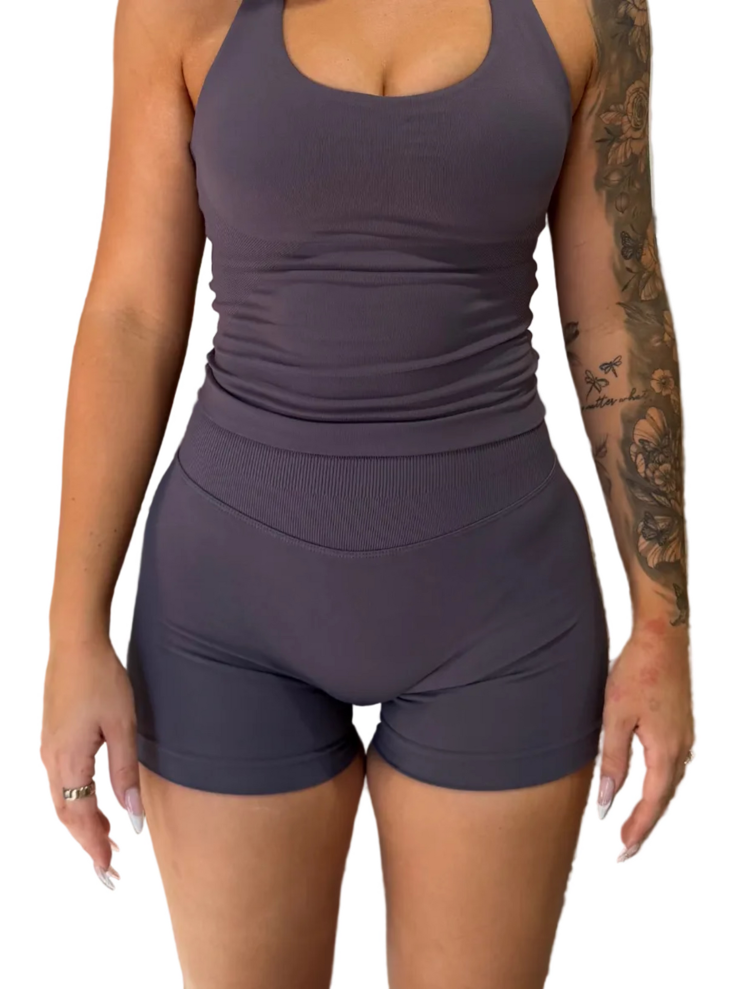Charcoal Scrunch Short