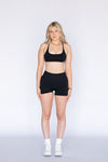 Midnight Black Cross Bra
