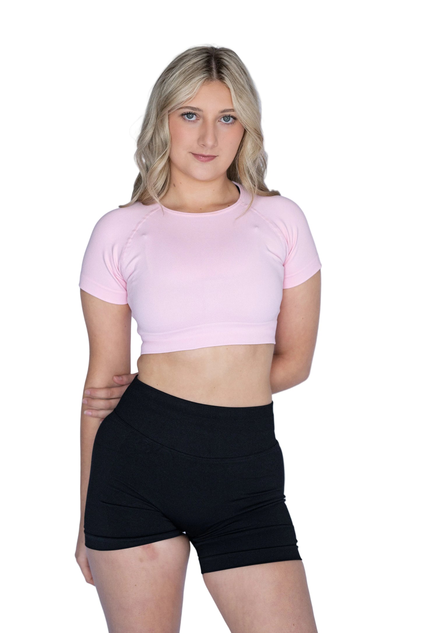 Soft Blush Tee Crop